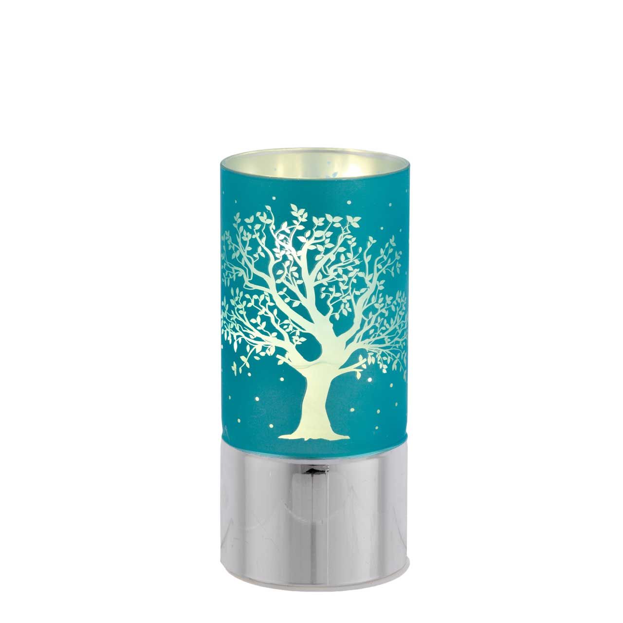 LAMPADA 7x15 DECORAZIONE ALBERO AZZURRO